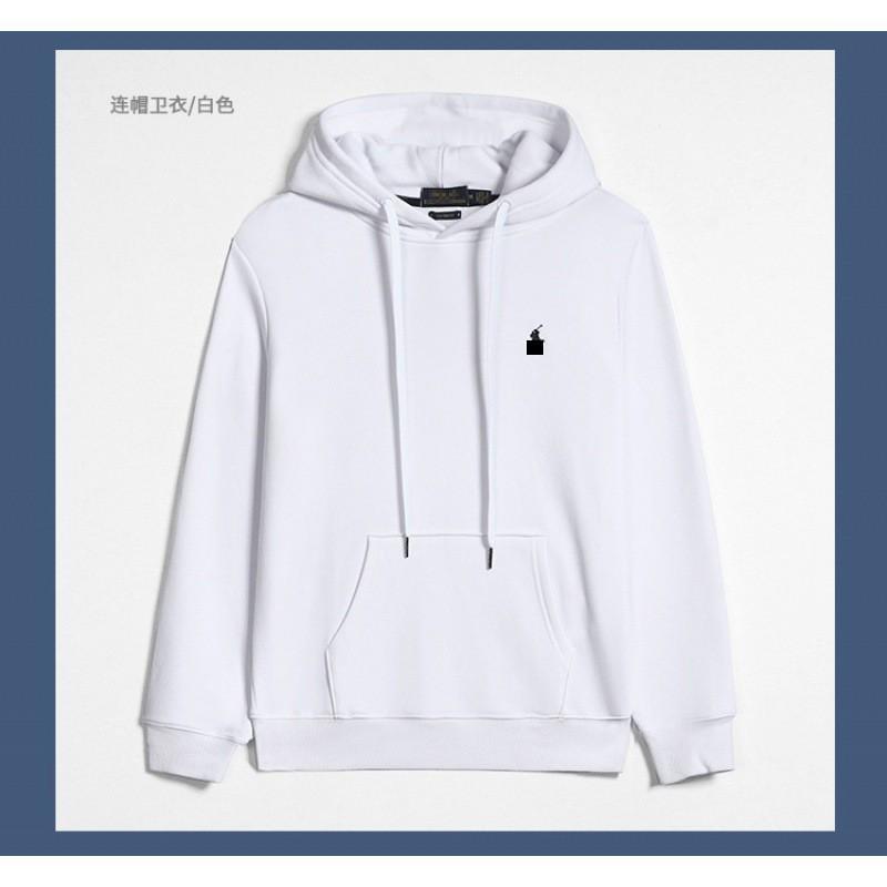 Mens Cotton Hooded Tracksuit Set Embroidered Polo Pony Casual Sweatshirt Pants