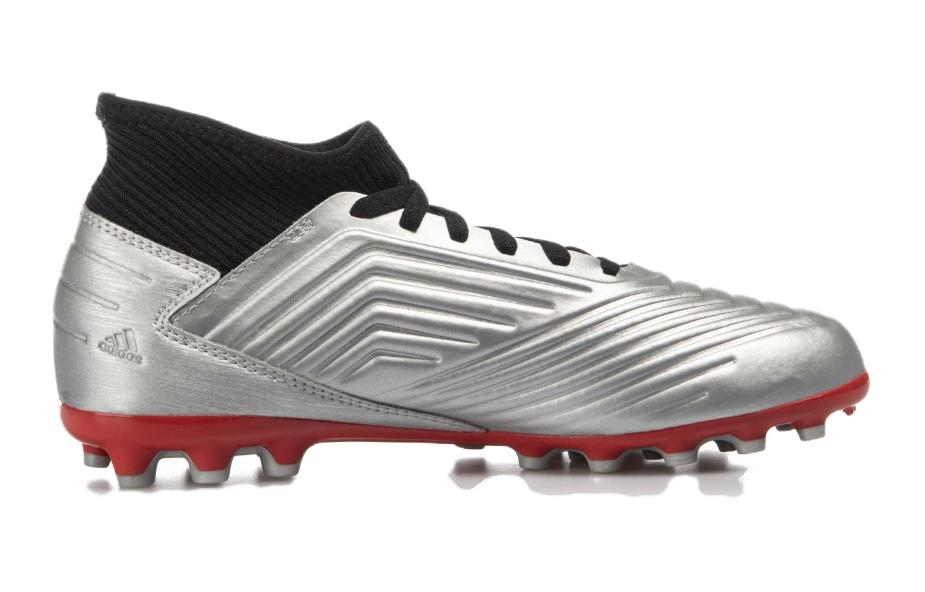 adidas PREDATOR 19.3 Abrasion Resistant Low Top Kids' Soccer Shoes Silver Black Kids' G25798