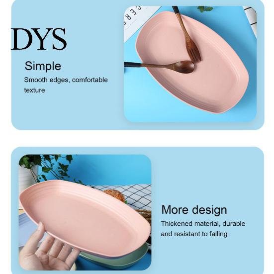 Meal Plate Practical Anti-slid Base Food Widely Used Anti-scratch Plastic for Home Dessert