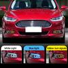 2PCS For Ford Mondeo Fusion 2013 2014 2015 2016 Car DRL LED Daytime Running Light With Turn Yellow Signal Fog Lamp Cover
