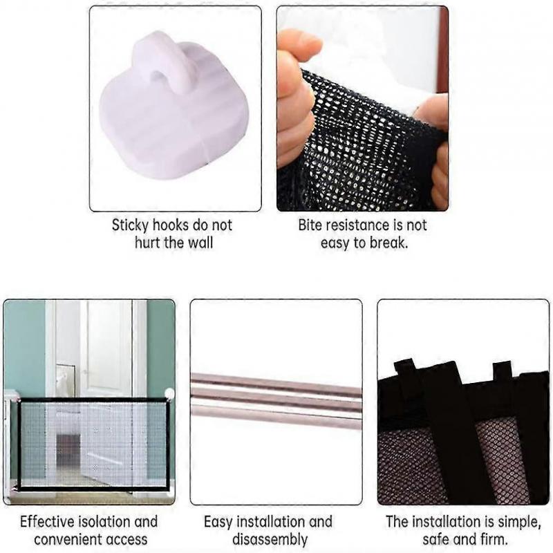 Magic Gate For Dogs, Portable Folding Stair Safe Guard, 75*180cm