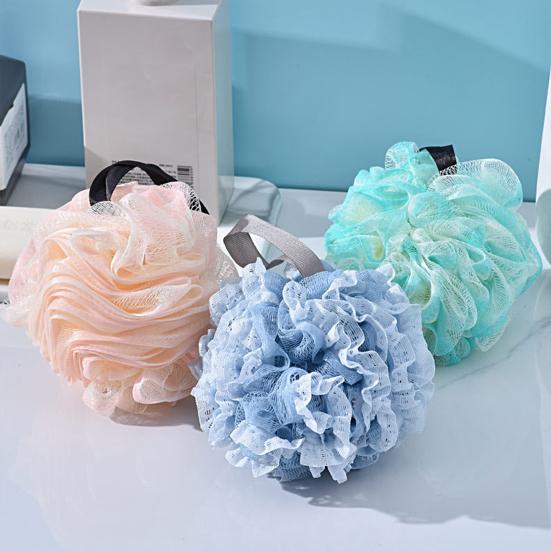 Shower Sponge Highly Absorbent Super Soft Nylon Shower Bath Sponge Shower Exfoliating Scrubber Bathroom Supplies