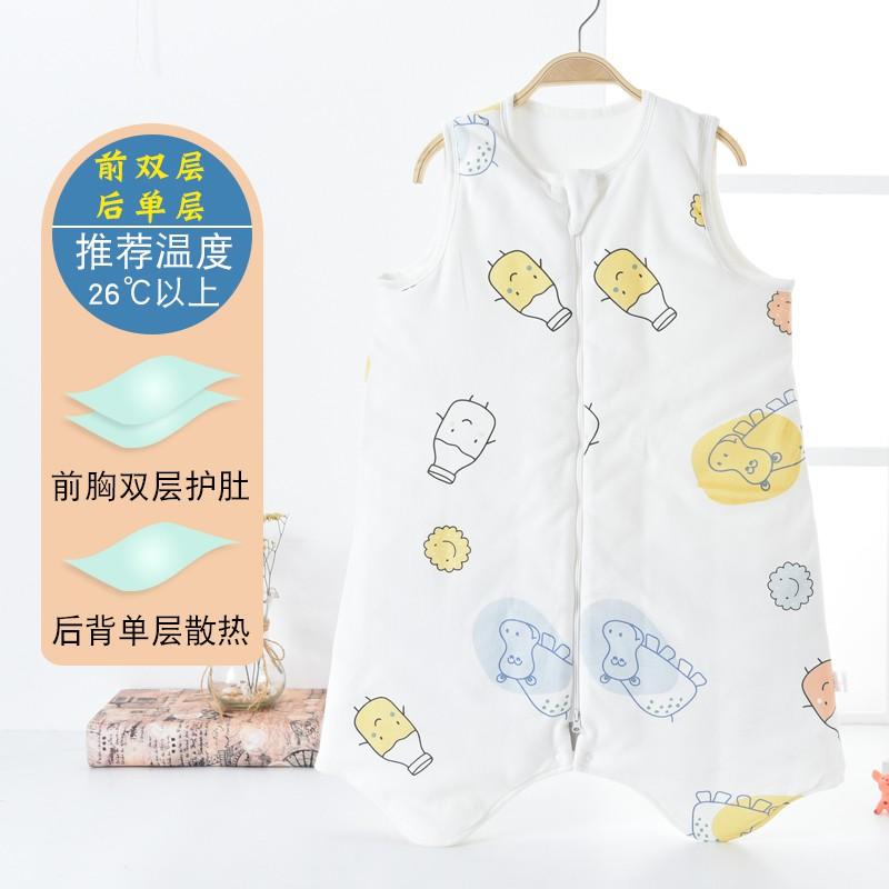 Cotton Toddler Sleep Sack Lightweight Sleeveless Sleepwear Kids 0-12 Years Air Conditioned Room Use