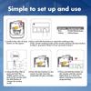 2 Pack Garage Door Remote Control Garage Door Opener Plastic Remote Suitable for Various Models with Secure Coding