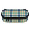 Pencil Case 300D Polyester Large Storage Space Zipper Closure with Mesh Pocket Removable Divider and Pen Slots for Everyday Study