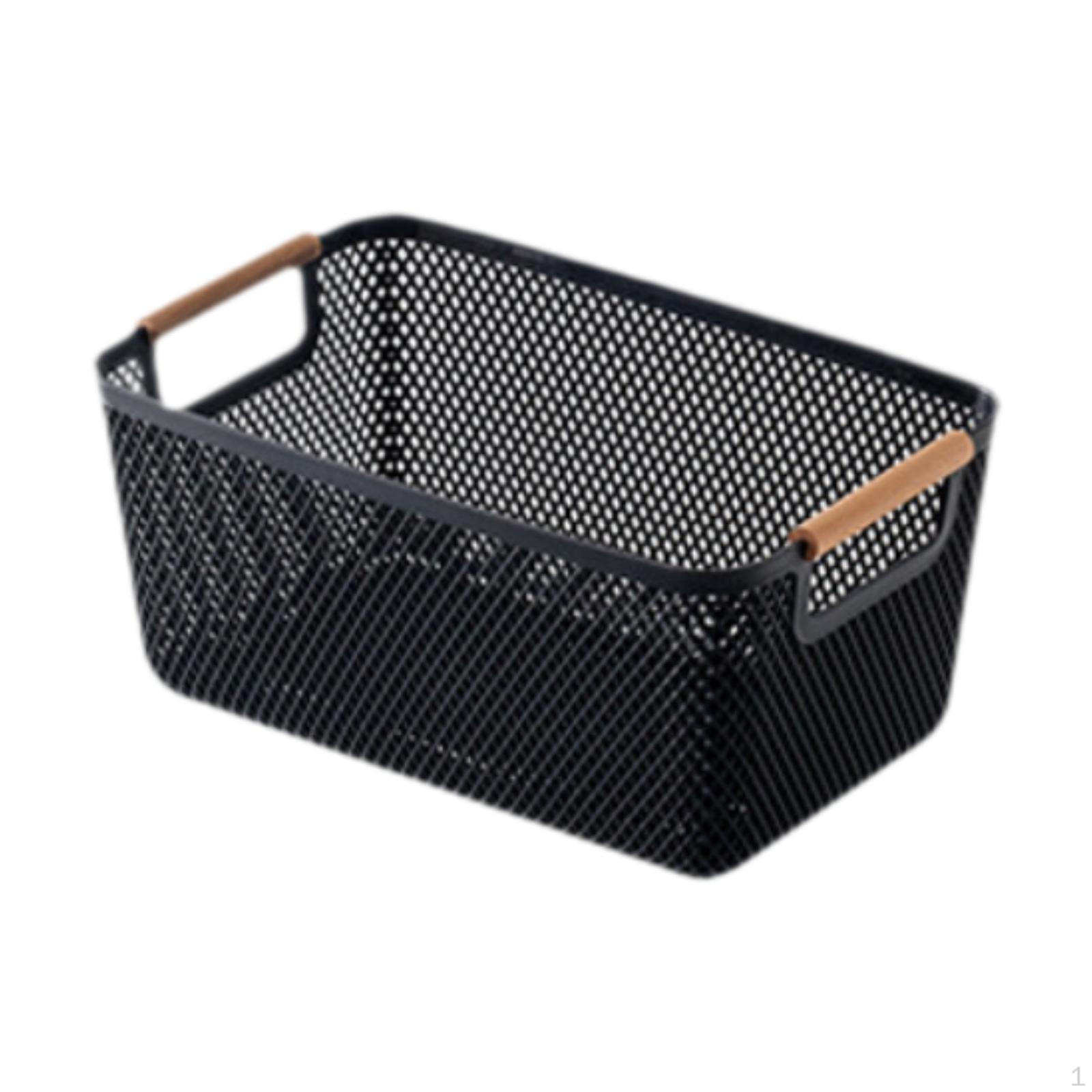 

Compact Basket for Storage on The Desk And in Bathroom S чорний