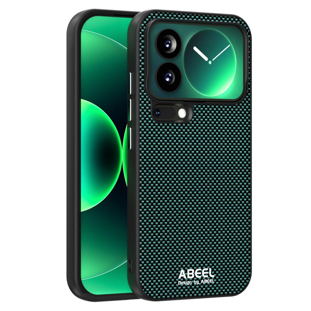 ABEEL For Xiaomi 17 Pro Magnetic Case Printed PC TPU Aluminum Alloy Leather Phone Cover