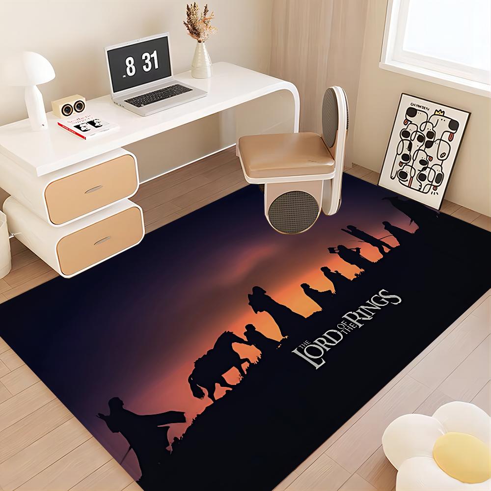 The L-Lord Of The R-Rings Movie Floor Mat Non-Slip Laundry Room Mat Laundry Decor Balcony Child Living Room Household Carpets