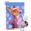 Pearl Painting DIY Zootopia Nick Creative Pearl Style Illustration Pearl Art Painting Pearl Gem Painting, Home Wall Decoration Crafts