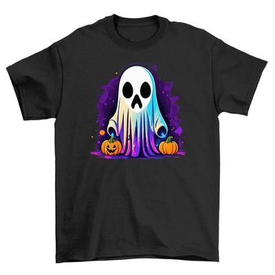 Halloween_256: Spooky Ghost Shirt for Creepy Chic! Funny T-shirt, Unisex Printed