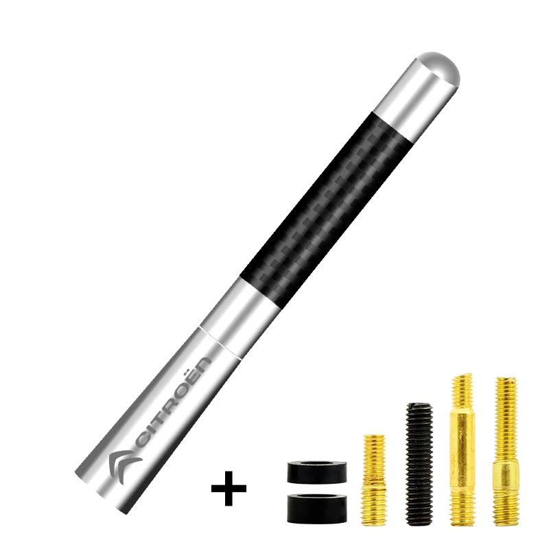 Adesivo de Antena de Rádio Curta de Fibra de Carbono Para Citroen C4 C5 C3 C2 C1 C4L C6 Picasso Saxo C-ELYSEE VTS Acessórios de Estilo de Carro