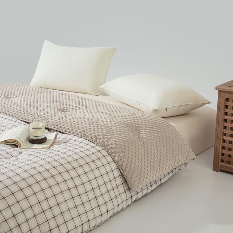 

Muji Simple Style Linen Bean Velvet Warm Quilt