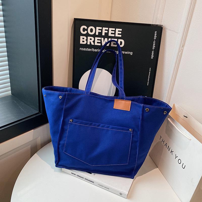 Casual and Simple Commuting Tote Bag Versatile Student Class Single-shoulder Tote Bag