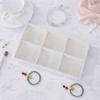 1PC, Flocking Jewelry Box Jewelry Tray, Color: Beige/Grey