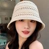 Summer New Hollow Knitted Sun Protection And Sunshade Hat For Women's Leisure Versatile Small Fresh Fashion Mountaineering Hat