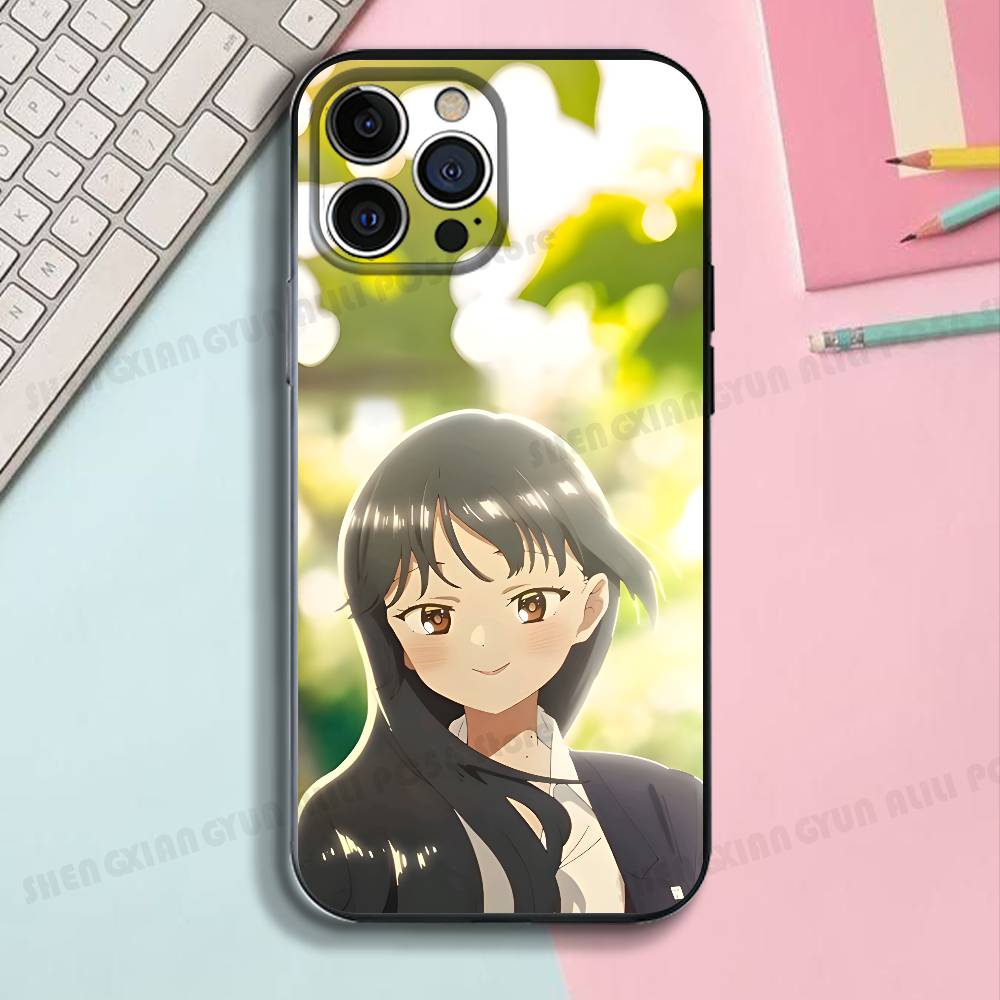 Anime I-Ichikawa A-Anna Black Phone Case For IPhone 17 16 15 14 13 12 13 12 11 Pro Max Plus XS XR Silicone Soft Back Cover