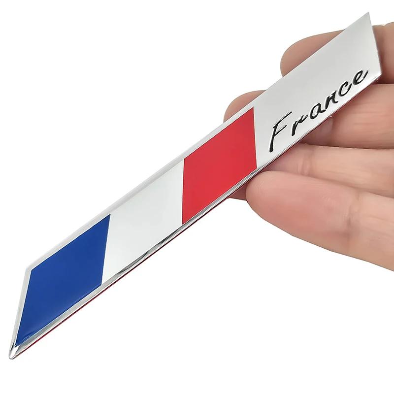 3D Aluminum France Flag Car Sticker Accessories Stickers for Citroen Cruze  Focus VW Golf