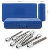 20-Piece Hex Socket Screwdriver Set with Extended Bits and Hex Wrench