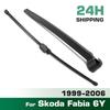 Wiper Rear Wiper Blade & Arm Set Kit For Skoda Fabia 6Y 1999 - 2006 Windshield Windscreen Tailgate Window Car Rain Brush