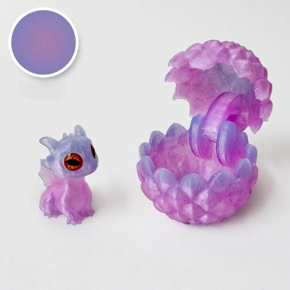 New 3D Printed Dragon Egg Creative Colorful Dragon Egg Model Toy Collectible Cute Dragon Baby Desktop Ornament Party Favors