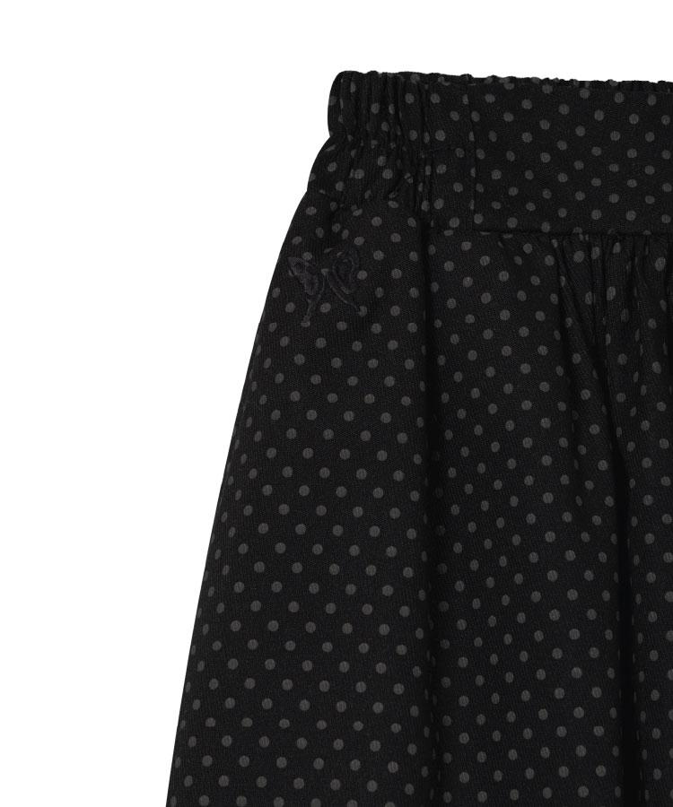 Guwolsibil Dot Banding Pump Skirt Dot Black