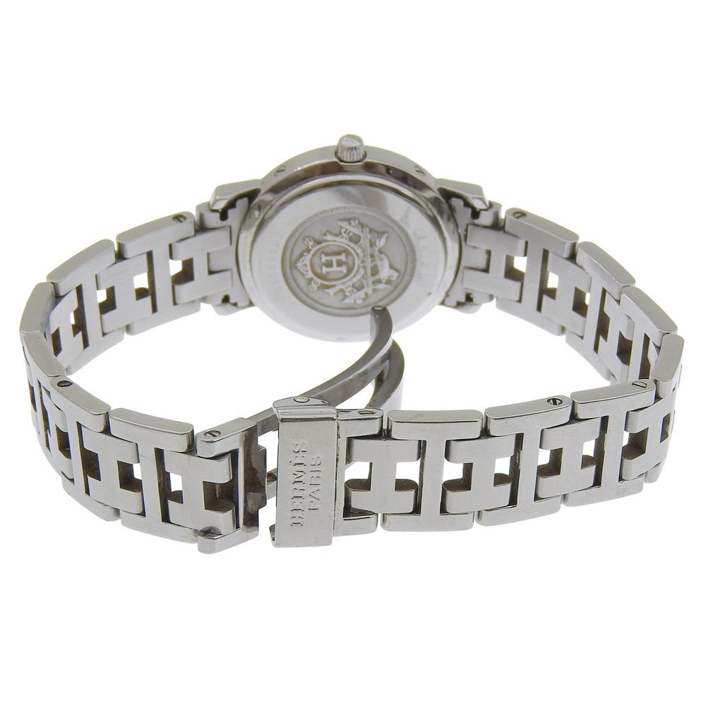 HERMES Clipper Watches CL4.210 BrownDial Stainless Steel Quartz Analog display Women Used