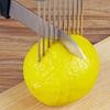 Effortlessly Slice Onions with This 1pc Colorful Onion Slicer Kitchen Stainless Steel Potato Chip Onion Holder