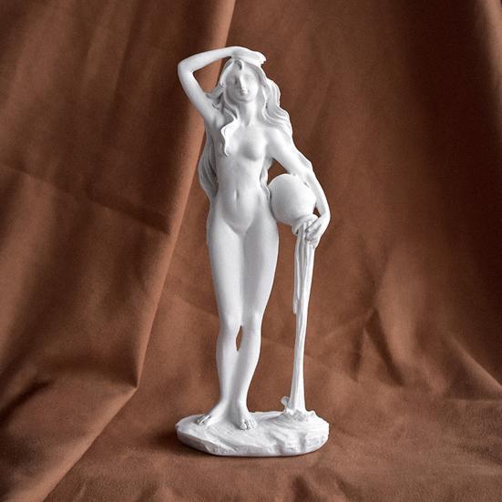Venus Goddess Sculpture, Matte White Resin Venus Figurine, European Style Artistic Desktop Decoration for Living Room Study Room Home Office Decor