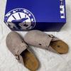 BK Half-Covered Genuine Leather Unisex Slippers with Cork Toe Cap - Versatile Casual Outdoor Wear by Birkenstock