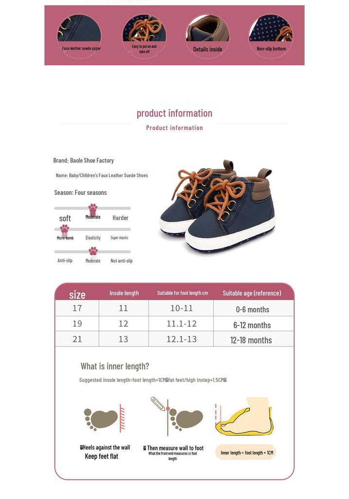 Non-Slip Canvas Baby Walking Shoes: Soft Sole, Breathable, and Protective for 0-1 Year Olds