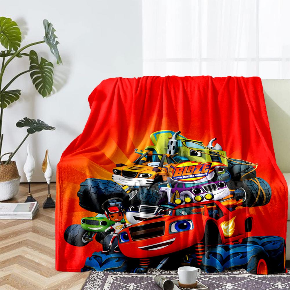 Truck Theme Printed Blanket - Perfect for Couch, Bed, Travel & Outdoor Use | Machine Washable, Cozy & Durable.
