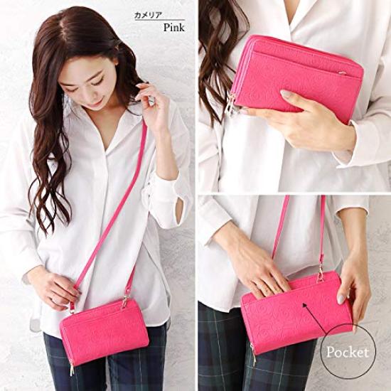 LuLu & Berry Women's Double Zipper Long Wallet In D Denim Star Distressed Blue