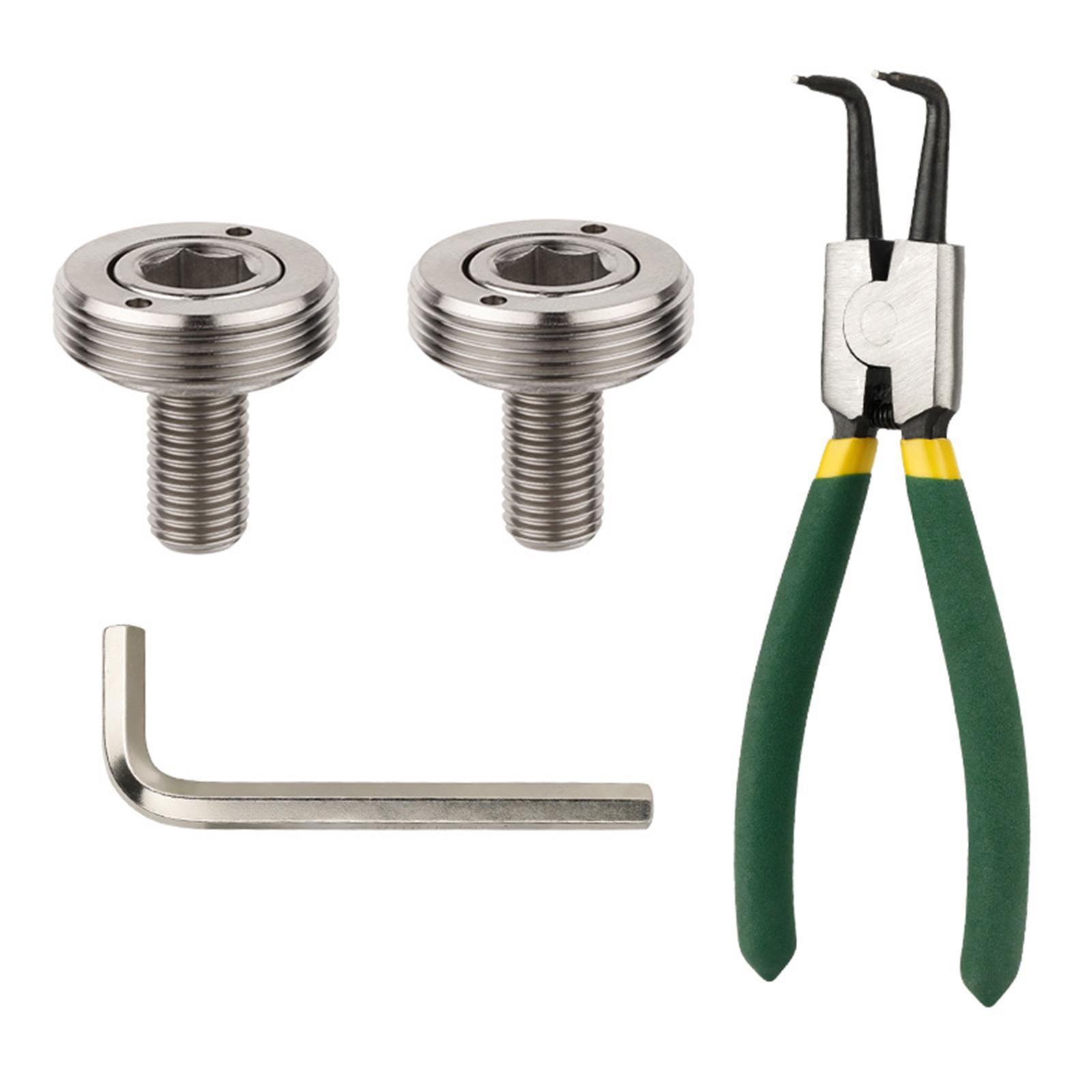 

2 шт. Болт шатуна горного велосипеда Винты каретки Титановый сплав Велосипедные болты шатуна для горного шоссейного велосипеда Прочные разноцветный