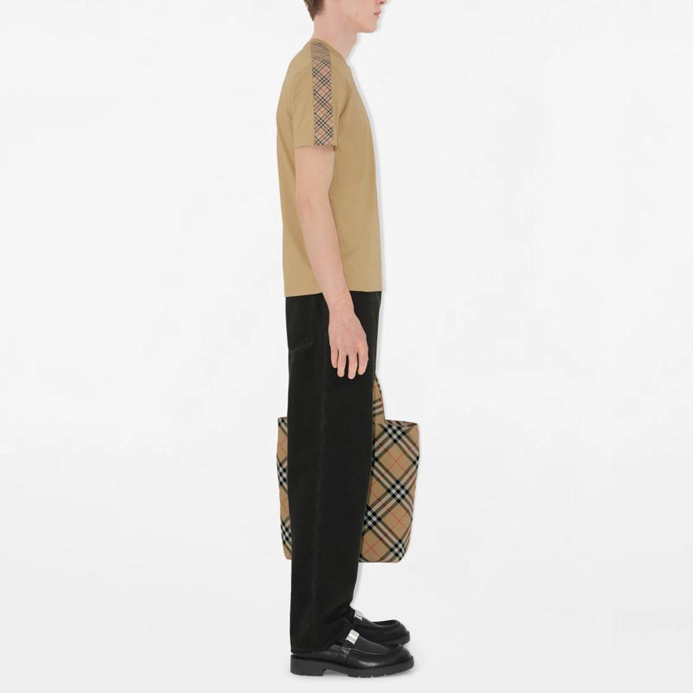 Burberry Checkered-trim Cotton T-shirt 81062471