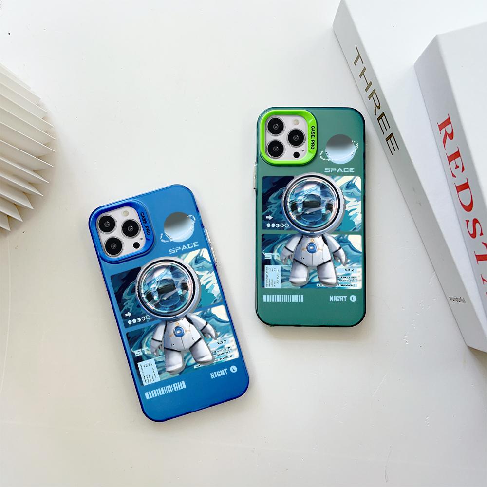 Malovaný Vzor Barevný Stříbrný Oboustranný Tvrdý Kryt Nárazuvzdorný Proti Pádu Pouzdro na Telefon pro Vivo