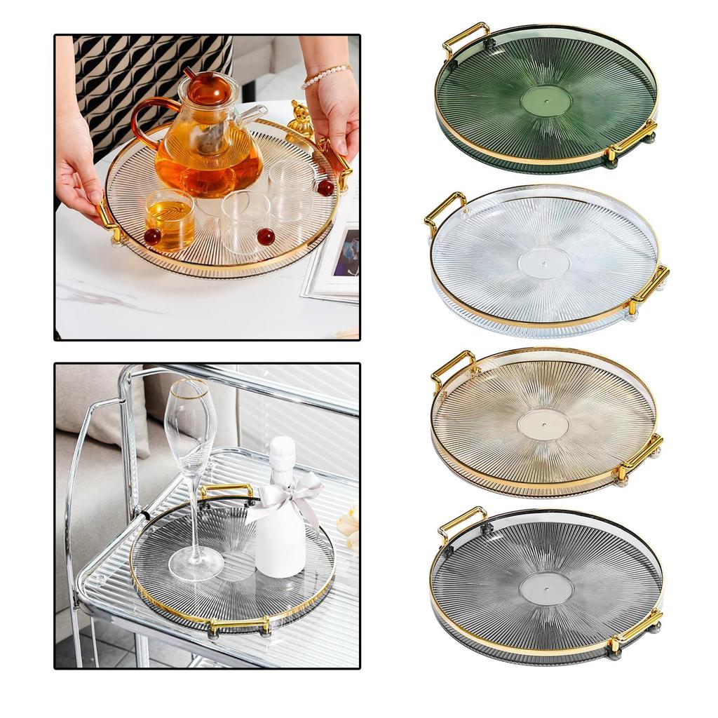 Multifunction Serving Tray with Handles Dessert Tray for Party