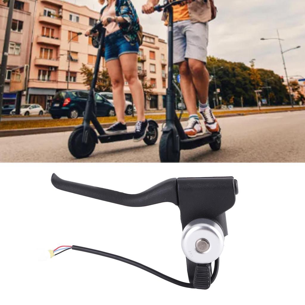 Left Brake Lever Nylon and Metal Left Brake Lever Handle Replacement with Bell for GOTRAX Electric Scooter Left Brake Lever
