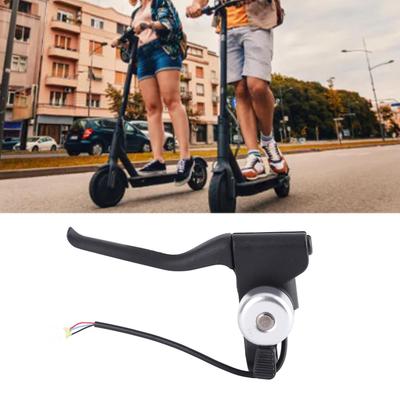 Left Brake Lever Nylon and Metal Left Brake Lever Handle Replacement with Bell for GOTRAX Electric Scooter Left Brake Lever