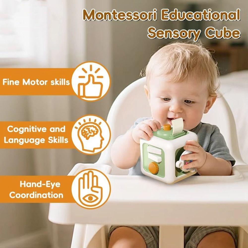 Educational Early Education Activity Cube Drawer Switches Montessori Sensory Toy Infant Toy