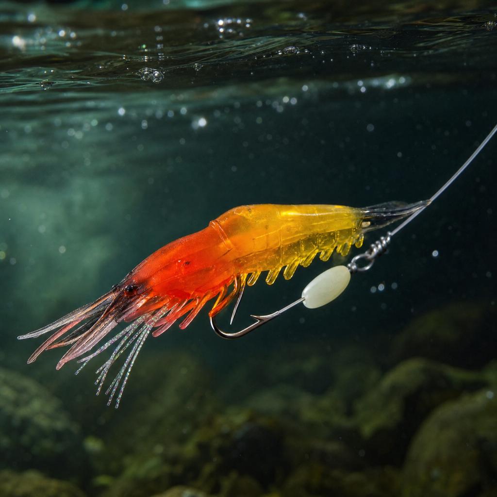 in the Dark Soft Plastic with Hook - Lifelike Imitation for Snakehead and Fish Fishing
