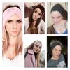 Women Girls Solid Hair Bands Knitted Cotton Headbands Vintage Cross Turban Bandage Bandanas HairBands Hair Accessories