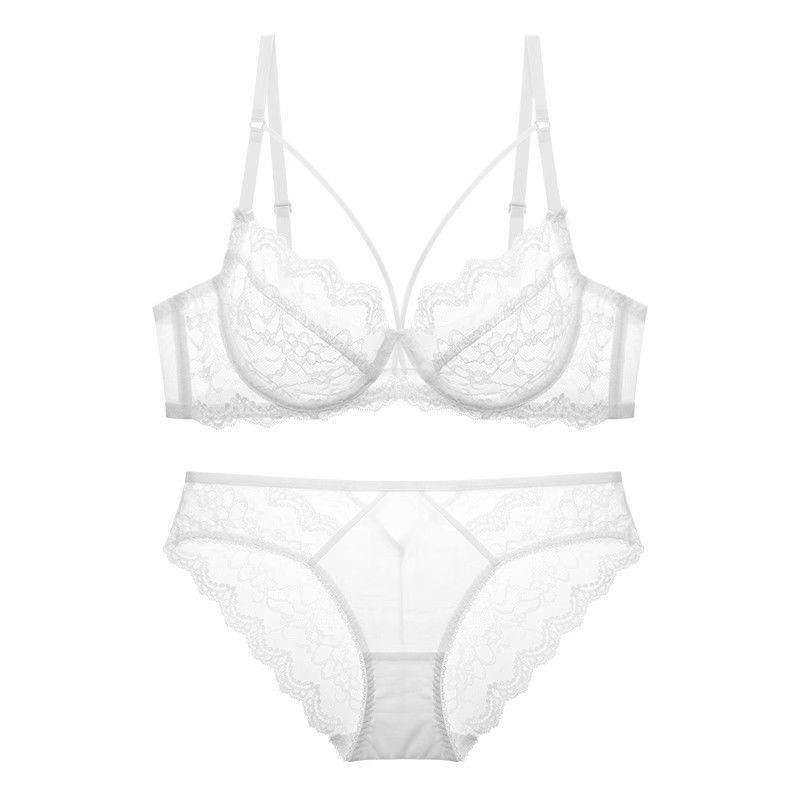 Neues reines Verlangen sexy Spitze transparent kleines Brust-Unterwäsche-Damenanzug dünn dick mm große Brust kleine große Größe BH-Abdeckung