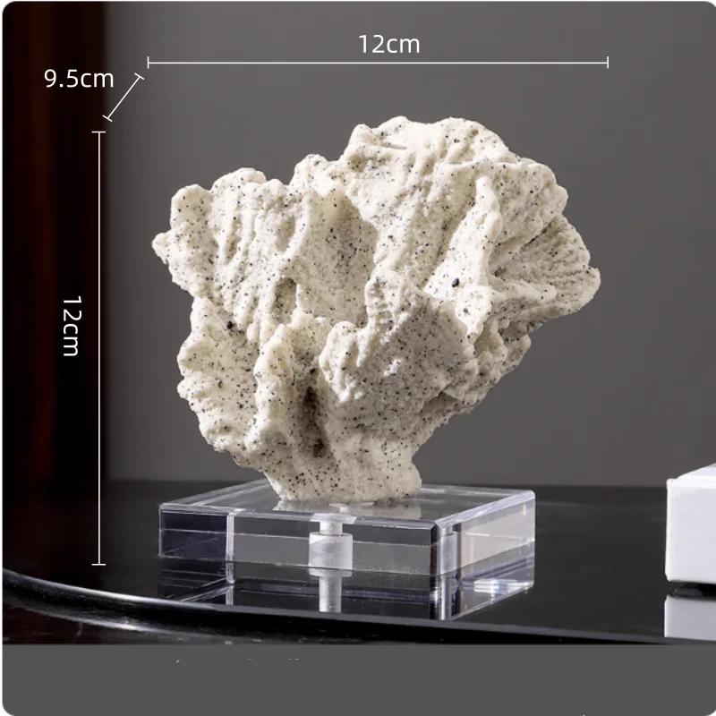 Resin Handicrafts Simulated Coral Ornaments Irregular Coral Sculpture Decorative Figurines Home Decoration Accessories