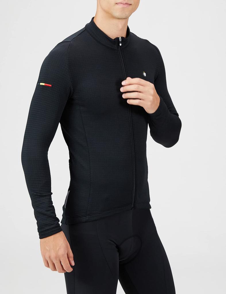 Lion De Kapelmuur Polartec Power Grid Warm Black Jersey,