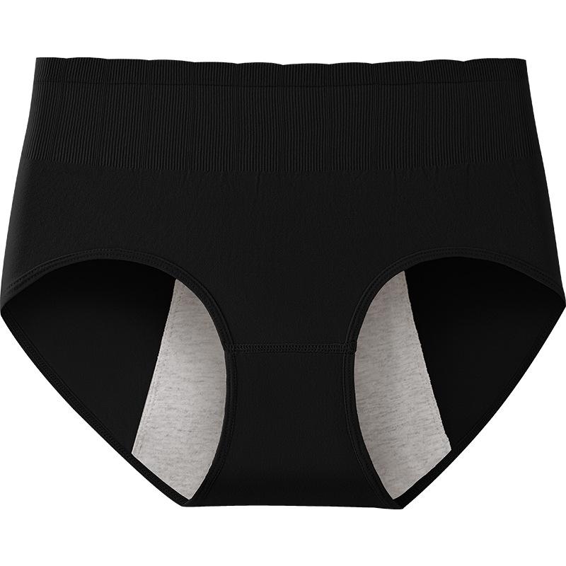 Large Size Women Spring and Autumn Menstrual Period Leak Proof Belly Full Cotton Antibacterial Crotch High Waist Triangle Briefs
