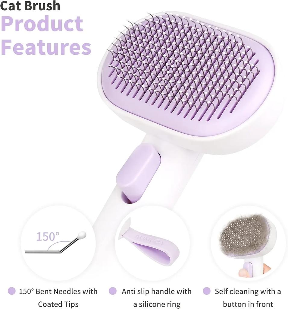 Pet Dog Hair Brush Cat Comb Self Cleaning Hair Remover Brush For Dogs Cats Grooming Tools Pets Dematting Comb Dogs Accessories