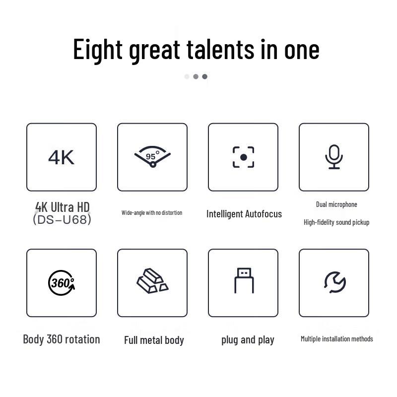 HIKVISION DS-U62 1080P USB Webcam with Microphone