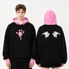 BLUZA EMBERLYNN CZARNA/RÓŻOWA Helluva Boss Kostium Cosplay Bluzy Mężczyźni Kobiety Ubrania Długi Rękaw Nadruk Graficzny Merch Bluzy