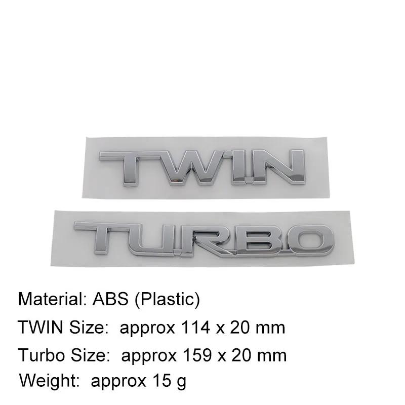

3D Premium Twin Turbo Letter Emblem For Land Cruiser Prado LC250 LC300 car Fender trunk Bonnet Nameplate Decal Badge Sticker