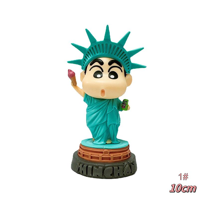 

Crayon Shin-Chan Аниме Фигурка Cos Статуя Свободы Аниме Фигурка Мультяшная Кукла